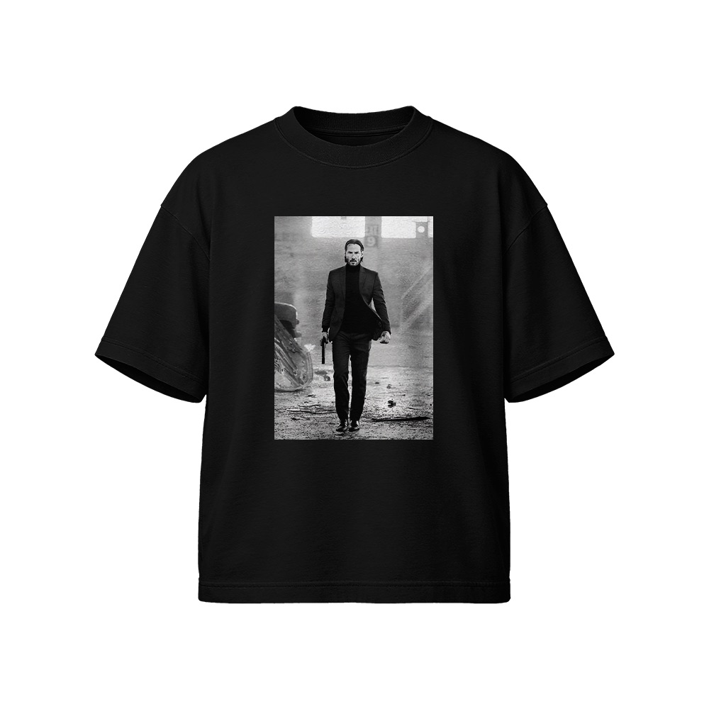 John Wick T-Shirt – Vintage Neo-Noir Action Movie Baba Yaga Graphic Tee