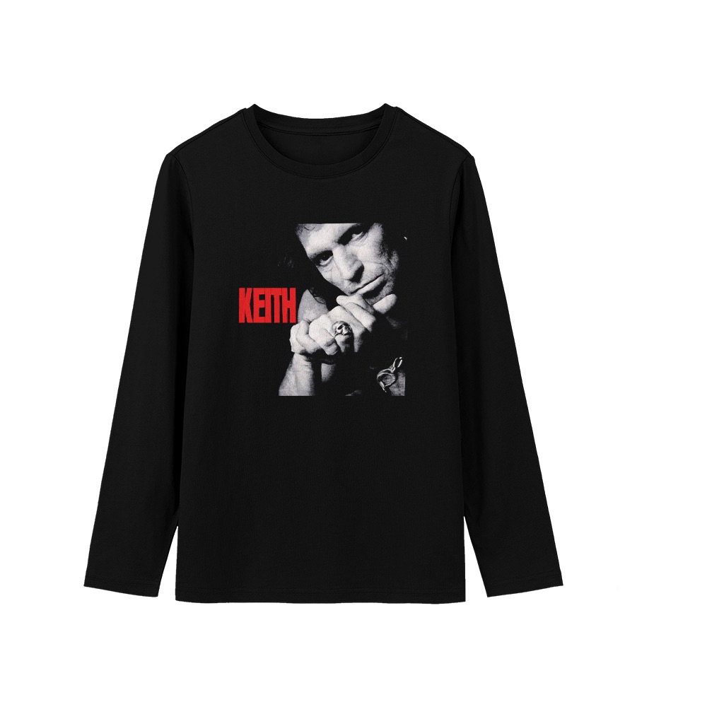 Keith Richards T-Shirt – Vintage Classic Rock Solo Artist Portrait Graphic Tee