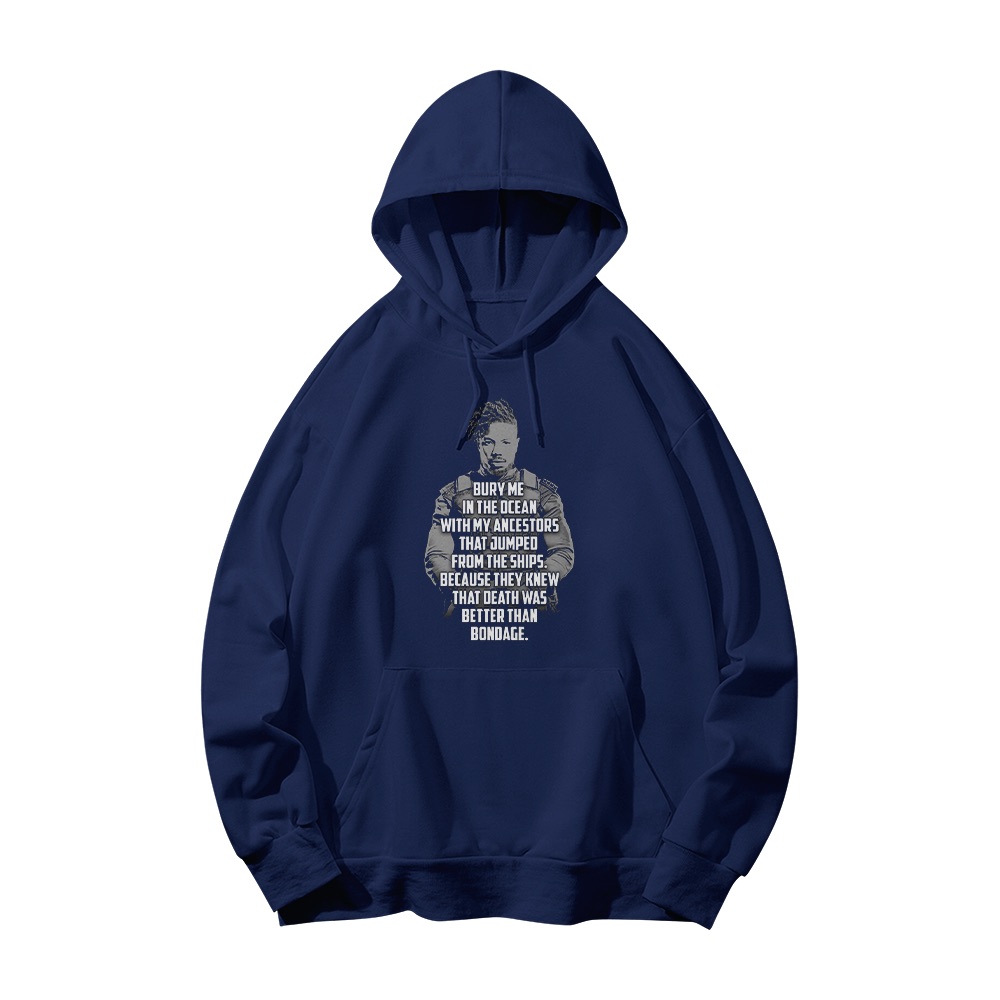 Killmonger T-Shirt – Vintage Bury Me In The Ocean Movie Quote Graphic Tee