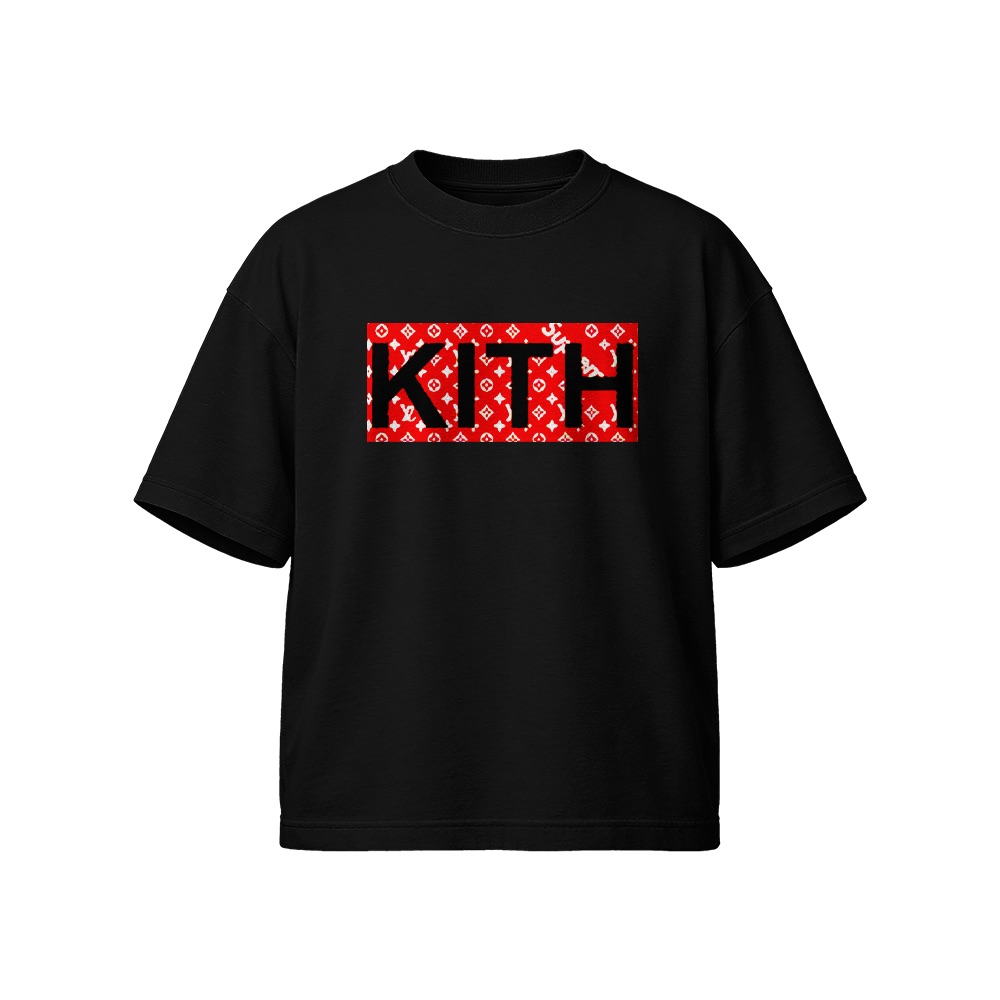 Kith T-Shirt – Vintage Supreme Louis Vuitton Monogram Box Logo Streetwear Graphic Tee