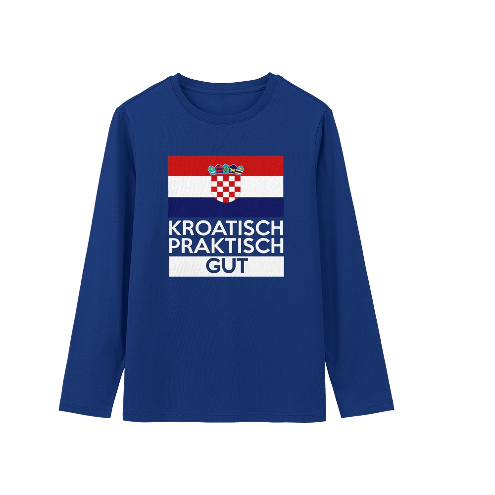Croatia T-Shirt – Vintage Kroatisch Praktisch Gut Flag Parody Graphic Tee