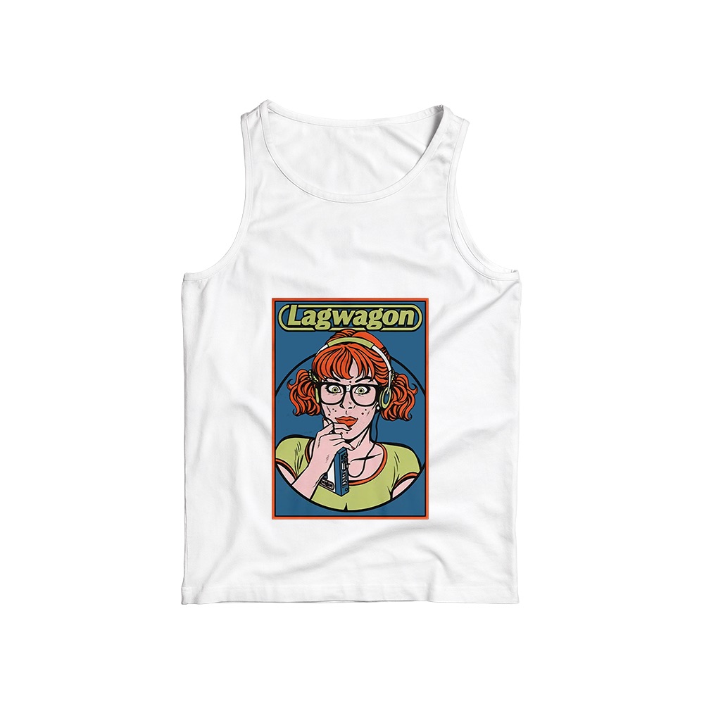 Lagwagon T-Shirt – Vintage Comic Girl Art Skate Punk Graphic Tee