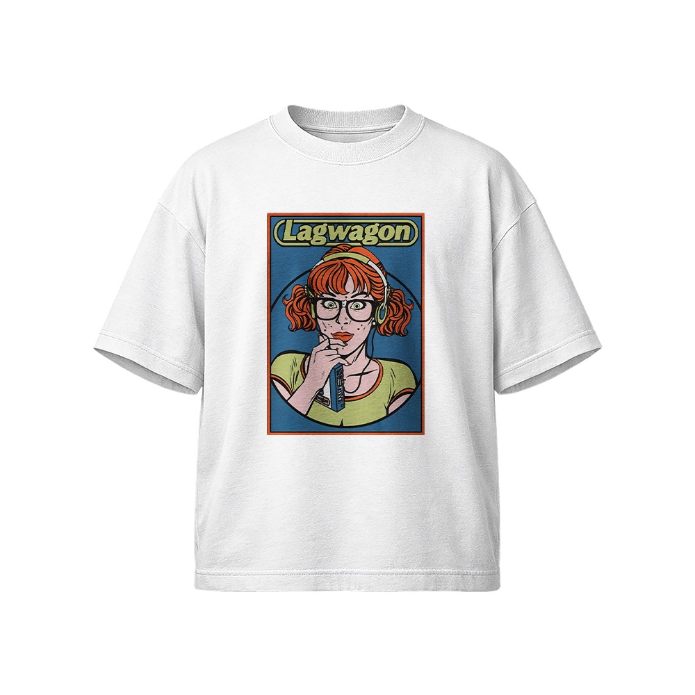 Lagwagon T-Shirt – Vintage Comic Girl Art Skate Punk Graphic Tee