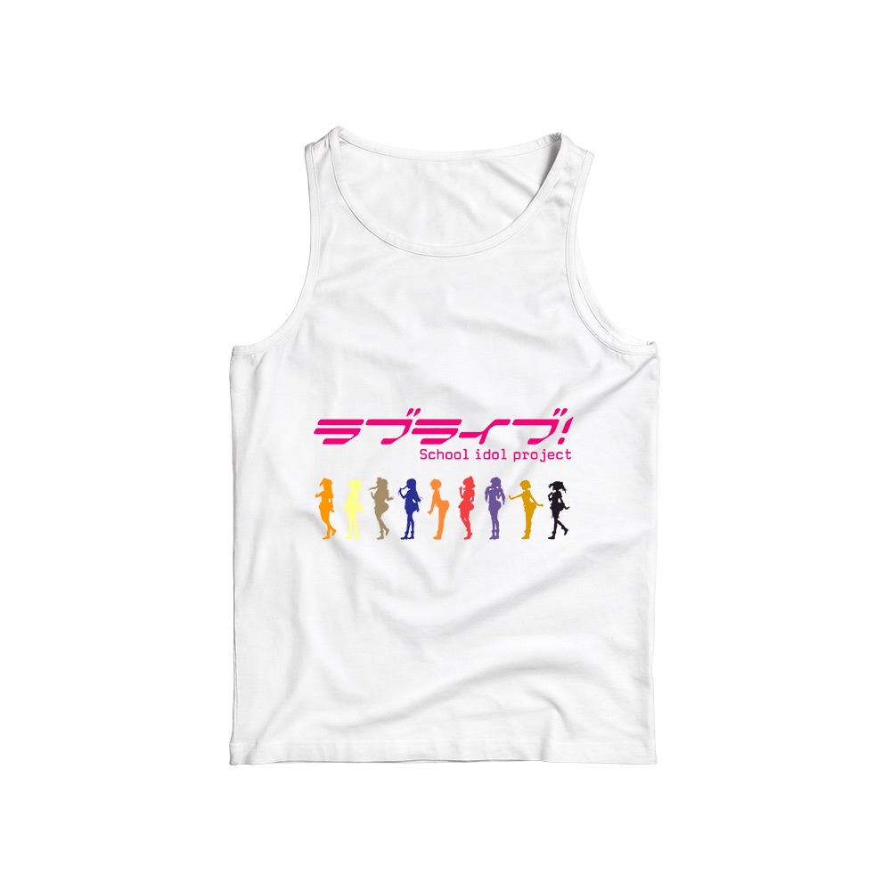 Love Live T-Shirt – Vintage School Idol Project Anime Character Silhouette Graphic Tee