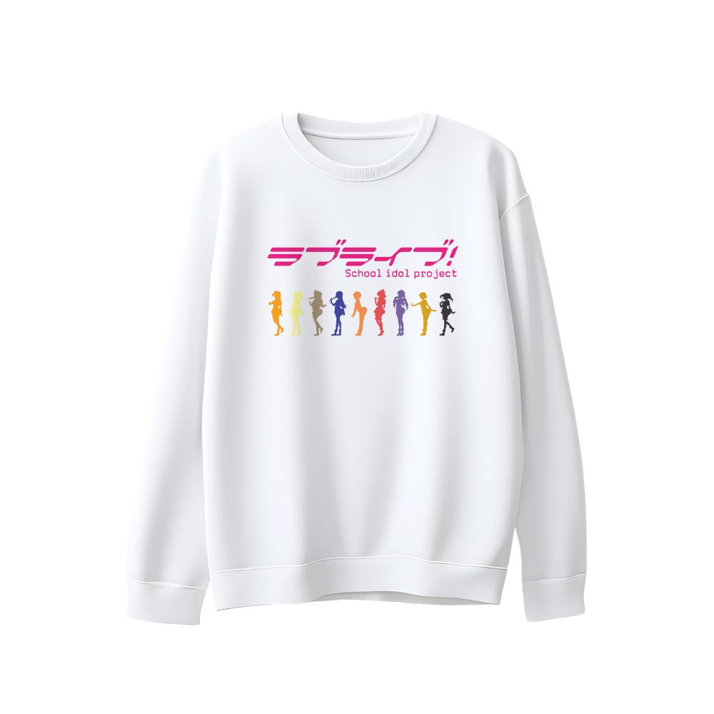 Love Live T-Shirt – Vintage School Idol Project Anime Character Silhouette Graphic Tee