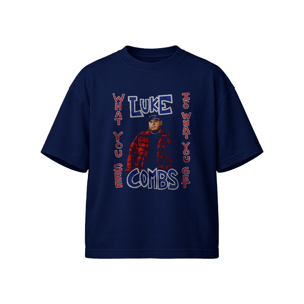 Luke Combs T-Shirt – Vintage What You See Is What You Get Country Music Graphic Tee