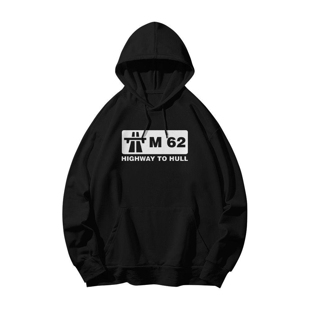 M62 Highway to Hull T-Shirt – Vintage British Motorway Road Sign Graphic Tee