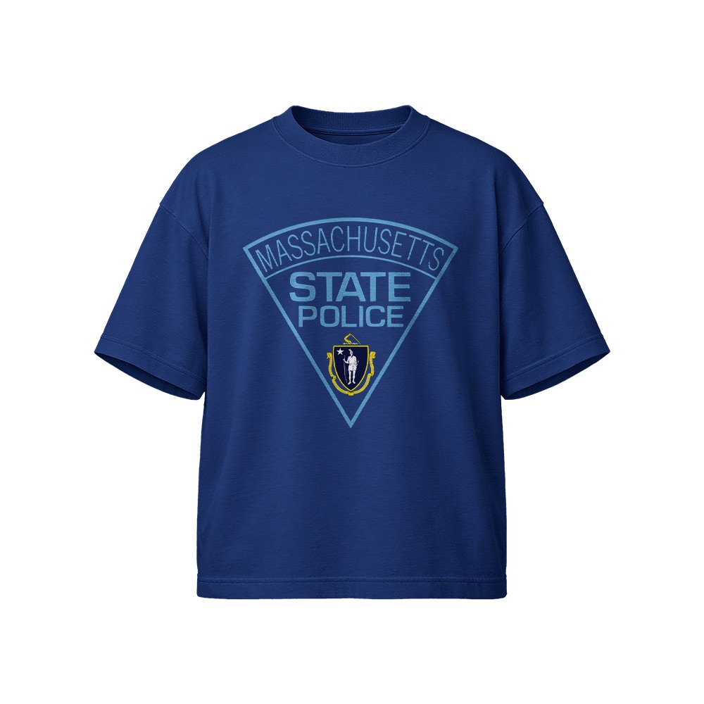 Massachusetts State Police T-Shirt – Vintage State Trooper Shield Graphic Tee