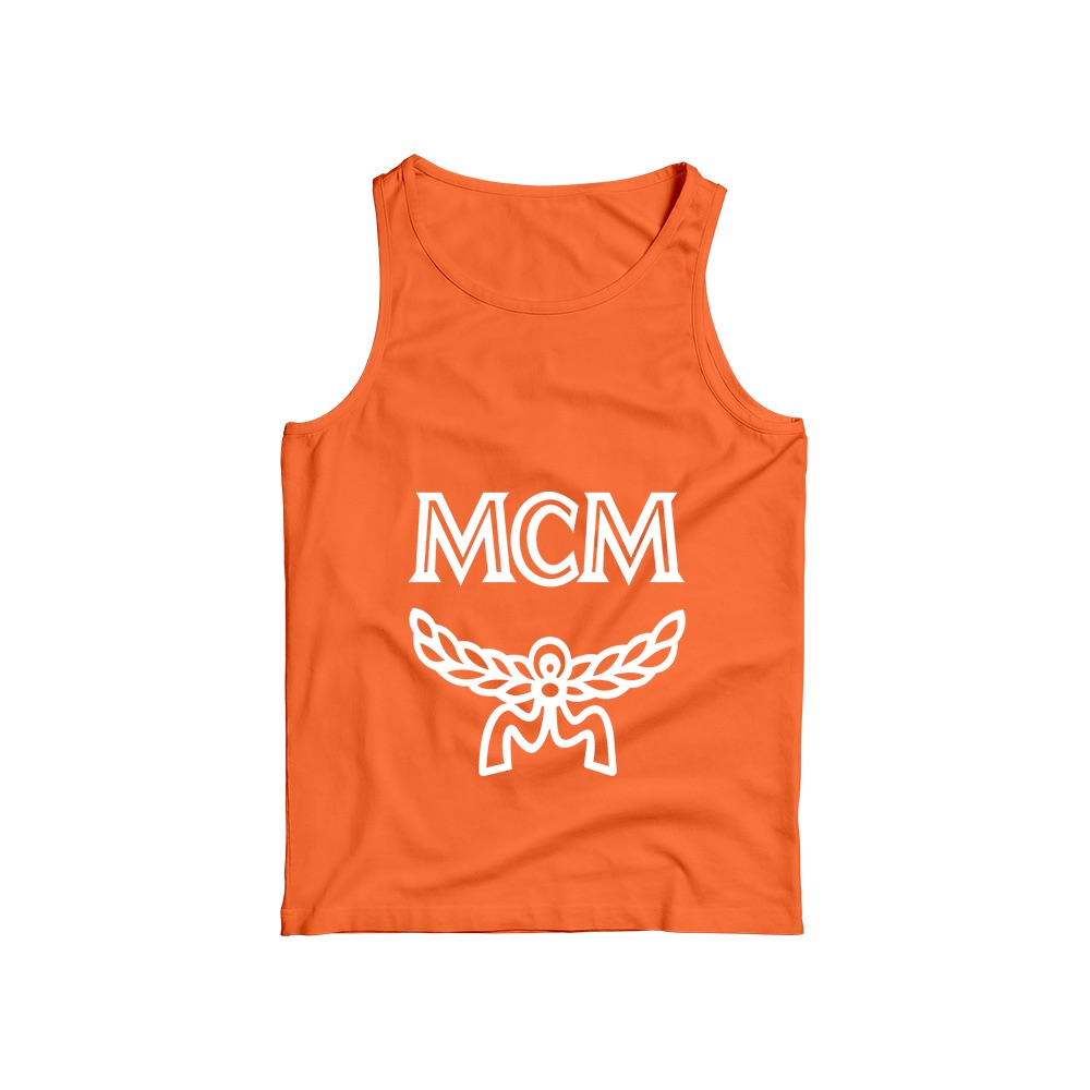 MCM T-Shirt – Vintage Cognac Visetos Laurels Luxury Streetwear Graphic Tee