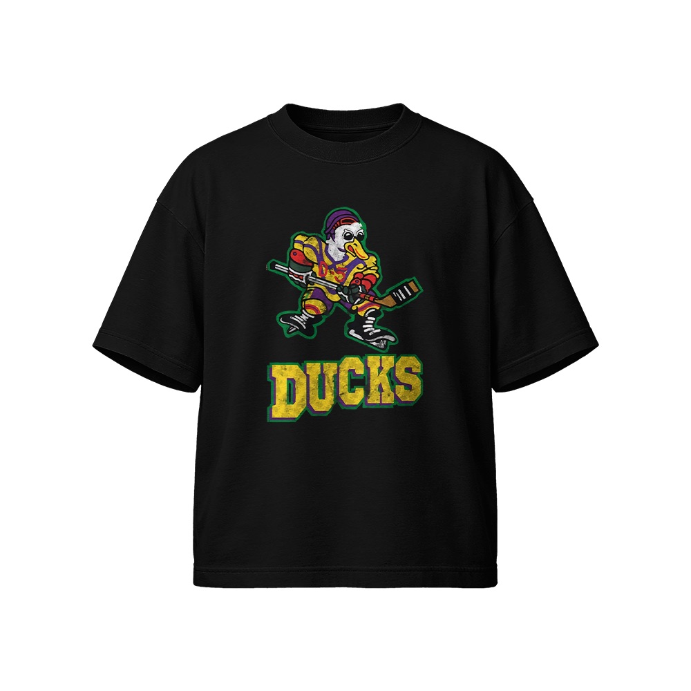 The Mighty Ducks T-Shirt – Vintage D-5 Ducks Ice Hockey Comedy Graphic Tee