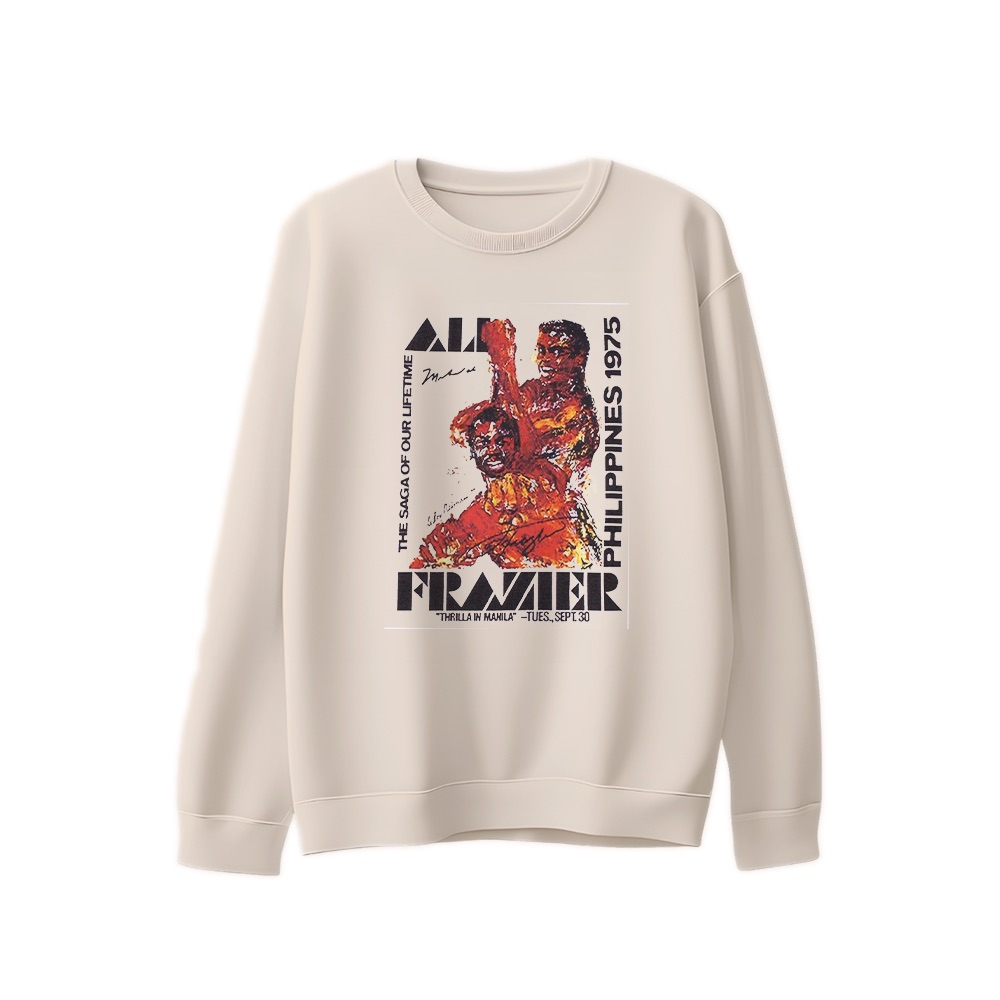 Muhammad Ali T-Shirt – Vintage Thrilla in Manila Frazier Boxing Graphic Tee