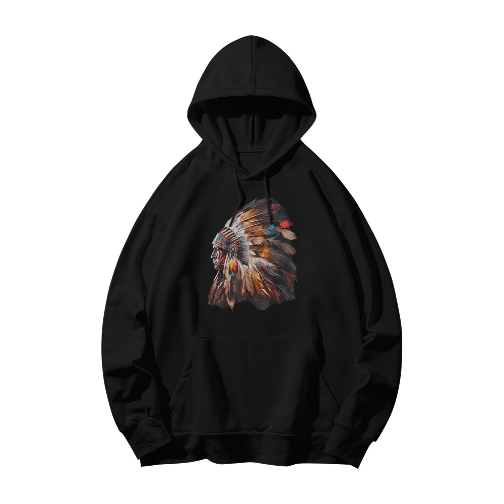 Native American Chief T-Shirt – Vintage Headdress Indigenous Warrior Graphic Tee