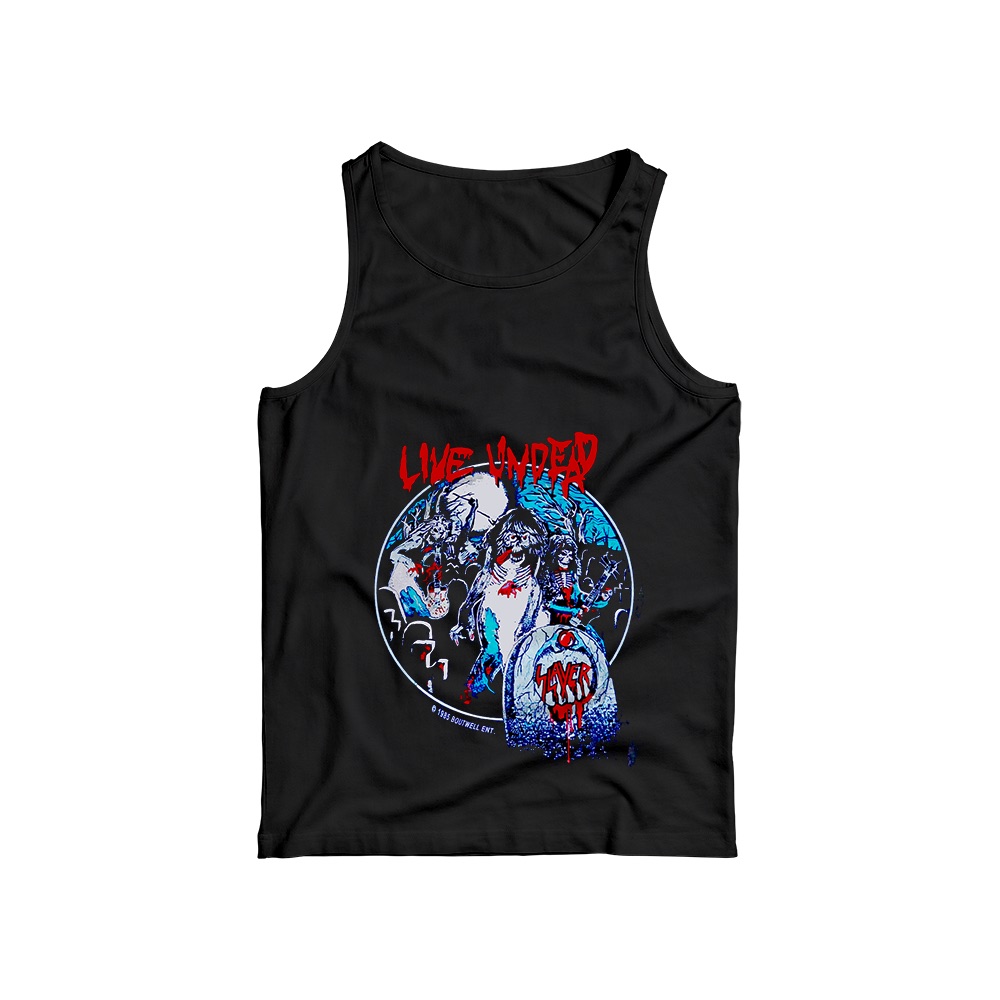 Slayer T-Shirt – Vintage Live Undead Thrash Metal Band Graphic Tee