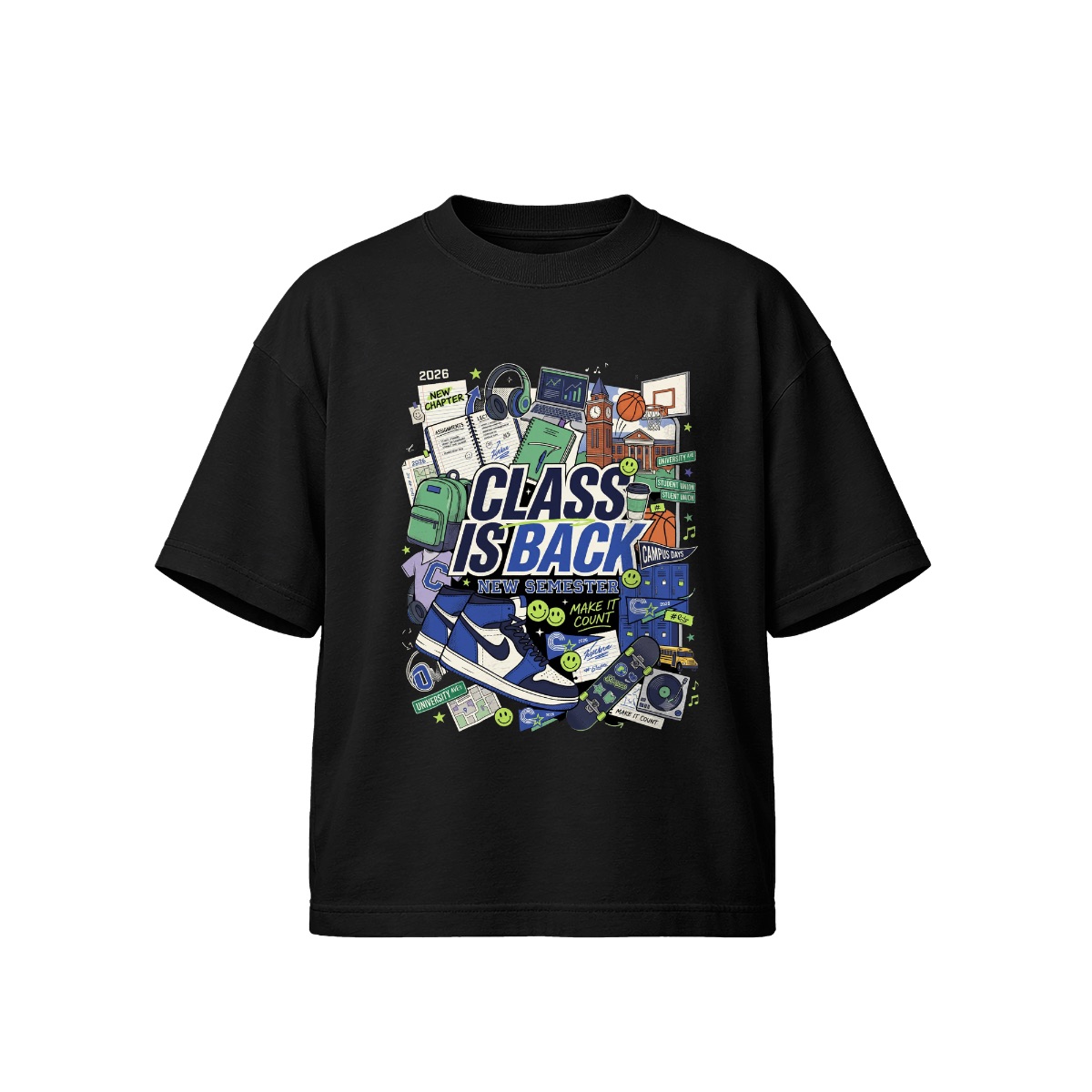Class Is Back Unisex Streetwear Graphic Tee & Hoodie | Back to Campus Collection