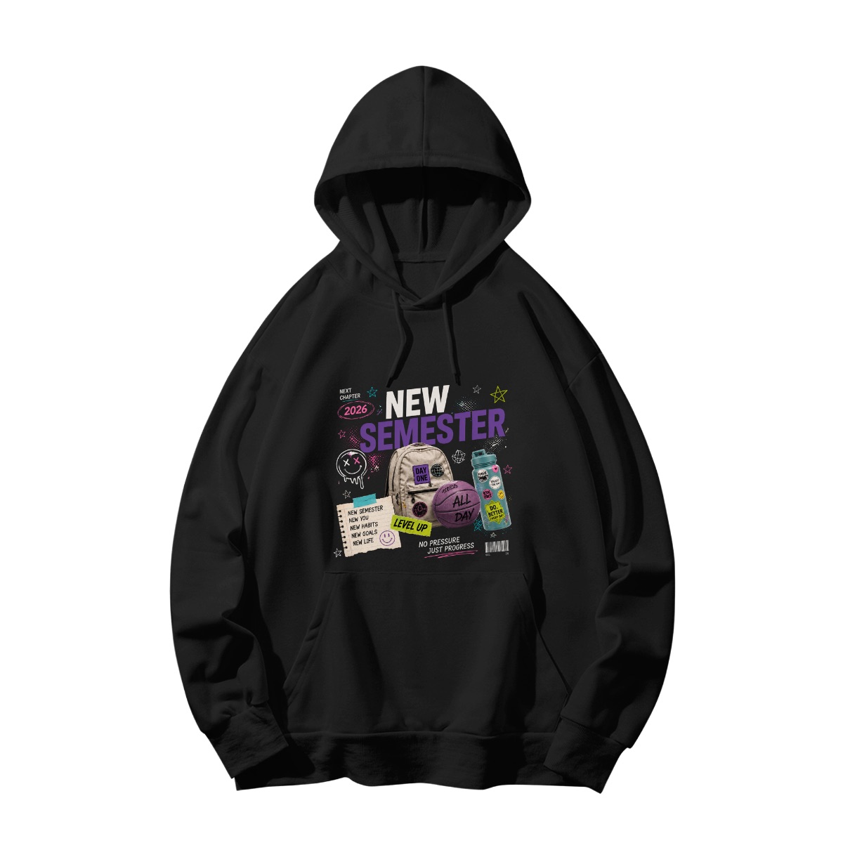 Back to School 2026 Shirt - Oversized Campus Streetwear Graphic Tee, Student Aesthetic T-Shirt