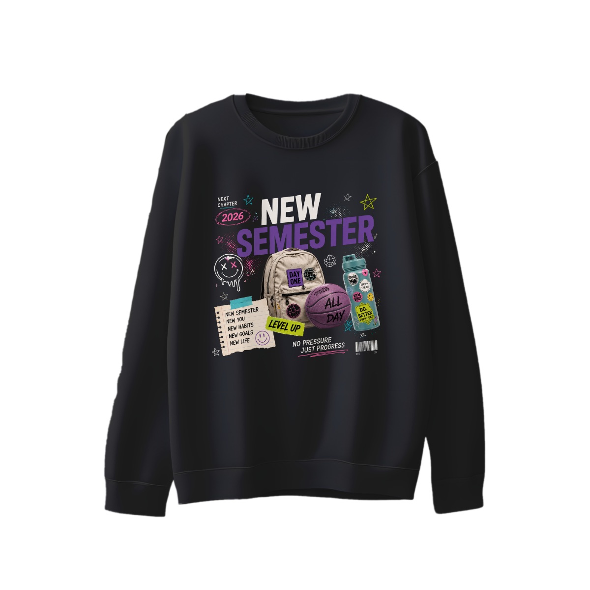 Back to School 2026 Shirt - Oversized Campus Streetwear Graphic Tee, Student Aesthetic T-Shirt