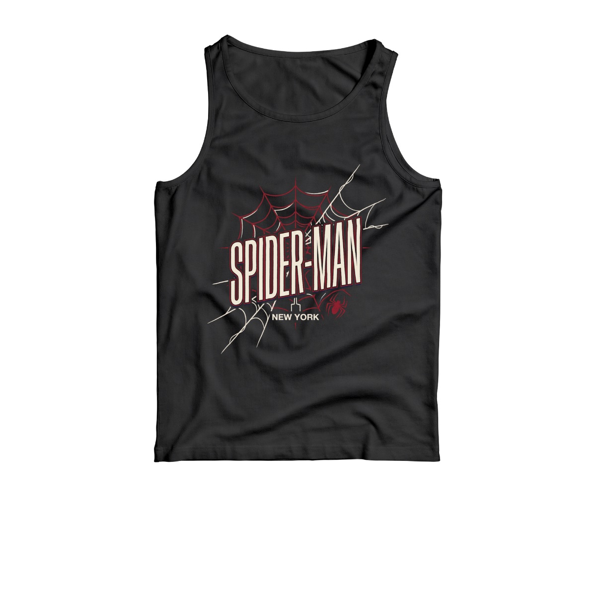 Spider-Man New York Vintage Graphic T-Shirt - Black