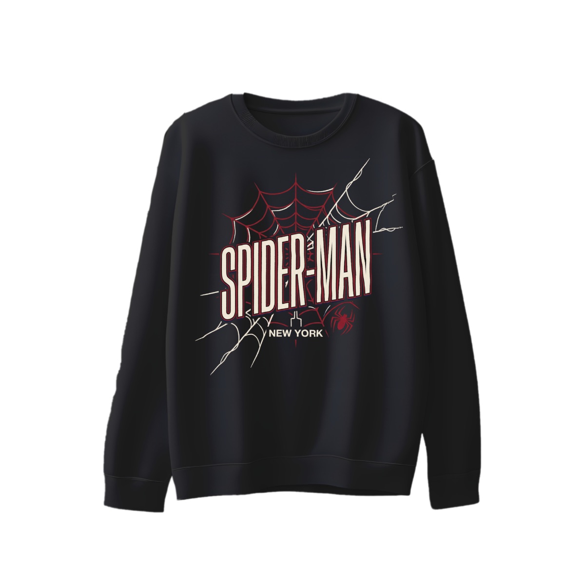 Spider-Man New York Vintage Graphic T-Shirt - Black