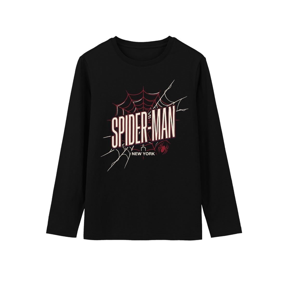 Spider-Man New York Vintage Graphic T-Shirt - Black