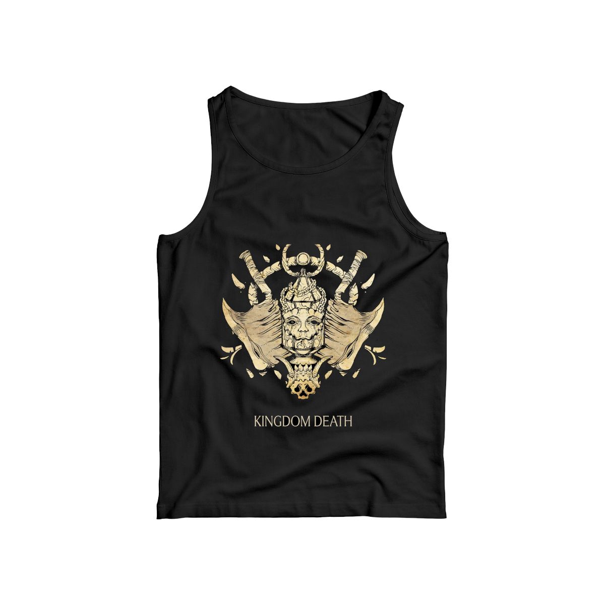 Kingdom Death Vintage Graphic T-Shirt – Gothic Skull Warrior Design Tee