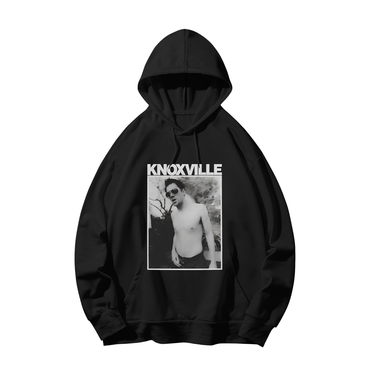Johnny Knoxville Jackass Poster Vintage Black and White Photo Print - Short Sleeve T-Shirt - Black