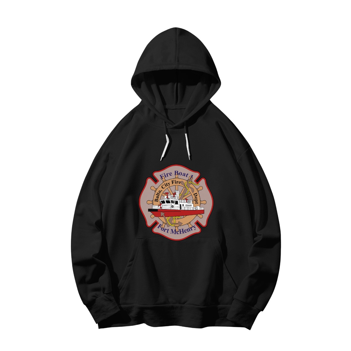 Baltimore Fire Department Fireboat 1 Fort McHenry Graphic T-Shirt