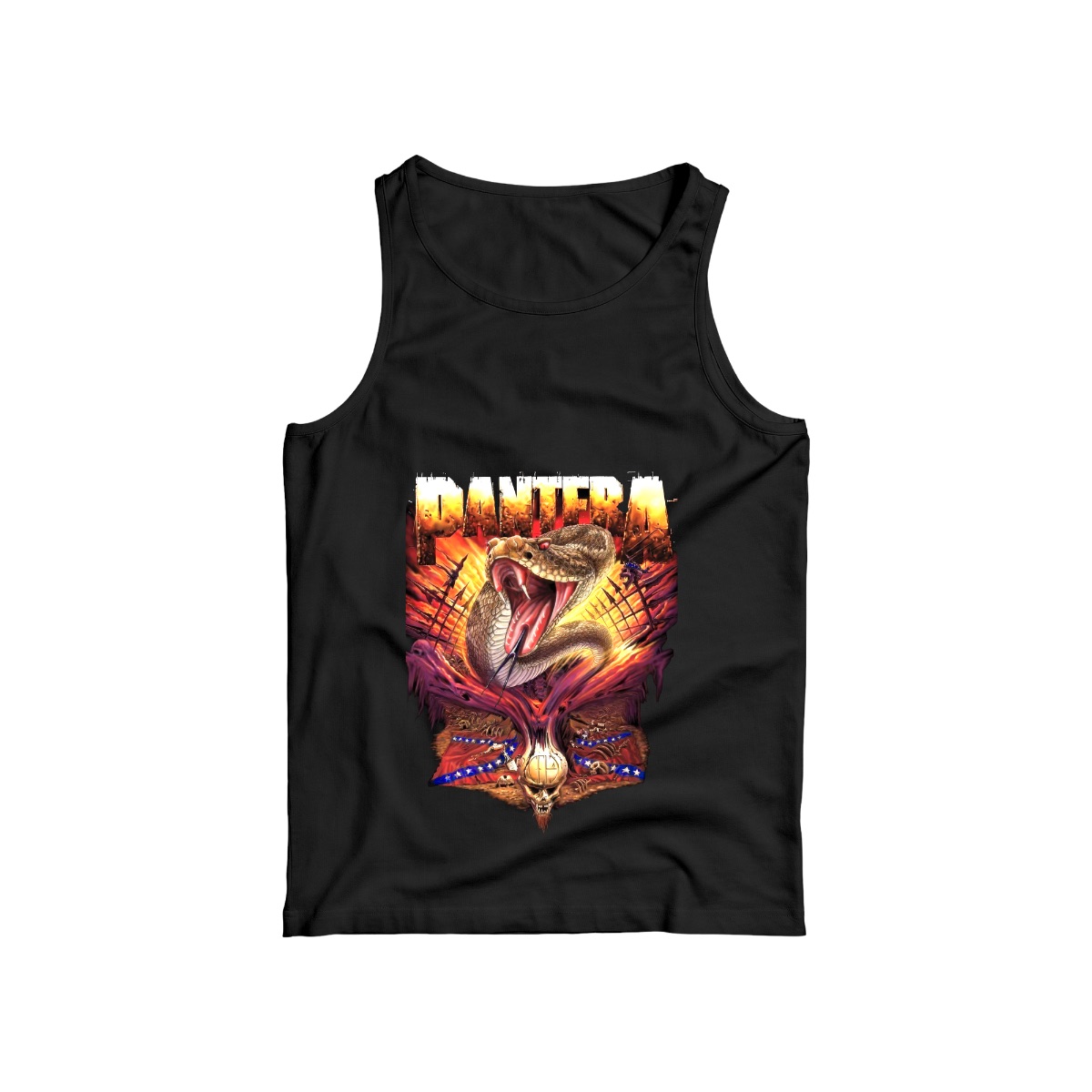 Pantera Heavy Metal Band Graphic Tee - Vintage Thrash Metal Rattlesnake Shirt