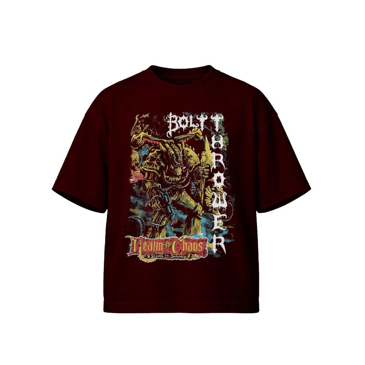 Vintage Bolt Thrower Realm of Chaos T-Shirt, Old School Death Metal Shirt, UK Death Metal Band Graphic Tee, Warhammer Fantasy Merch