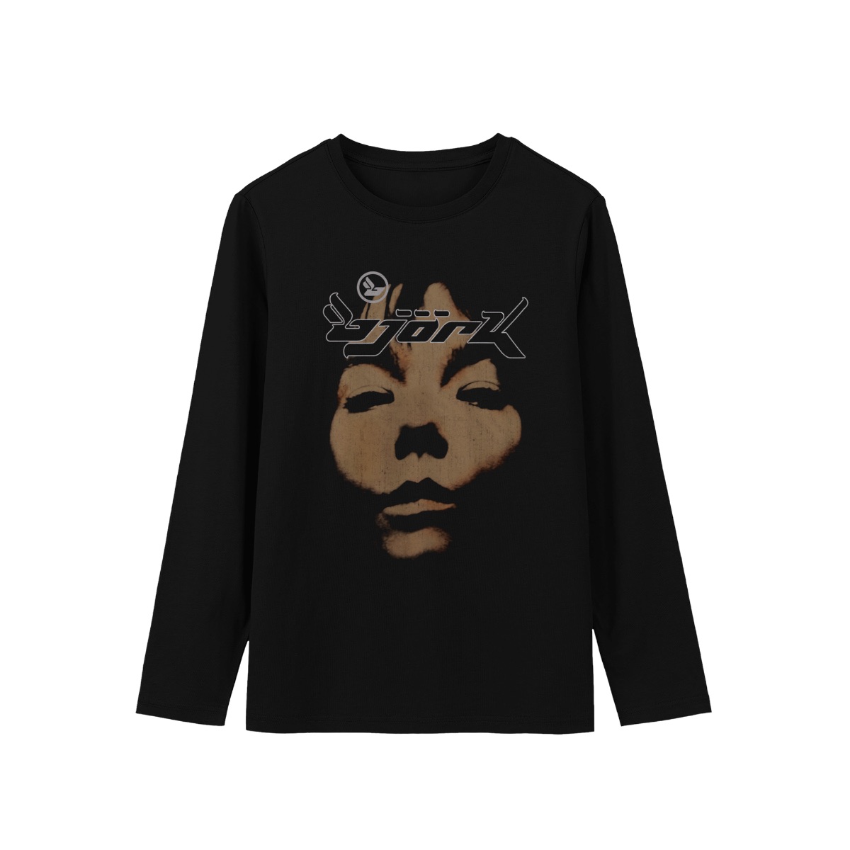 Vintage Bjork Portrait T-Shirt, 90s Electronic Pop Graphic Tee, Retro Icelandic Singer Face Art Shirt, Avant-Garde Streetwear Merch