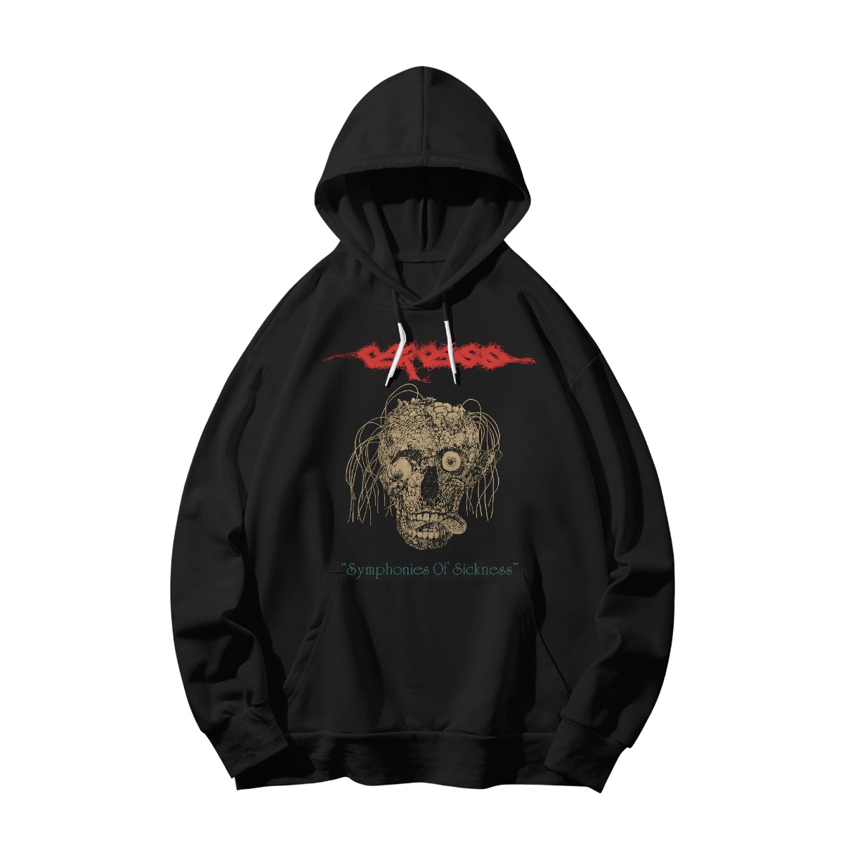 Carcass Symphonies Of Sickness Band T-Shirt - Death Metal Grindcore Horror Graphic Tee - Sweatshirt - Black