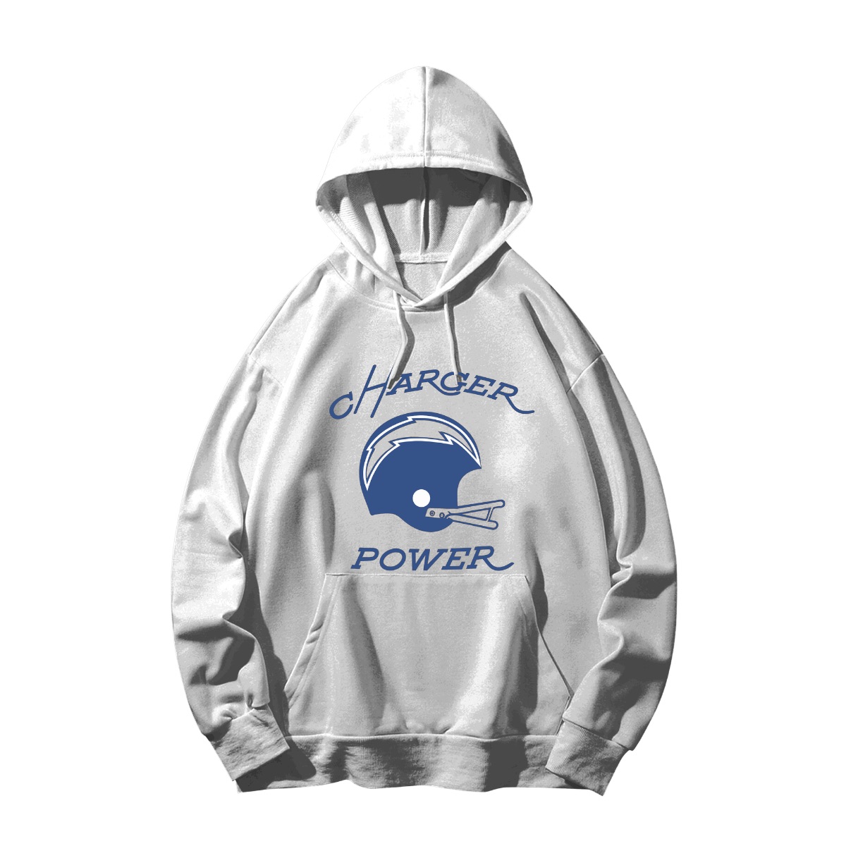 Vintage Charger Power Football Shirt - Retro Football Helmet Sports Fan Apparel Graphic Tee - Sweatshirt - White