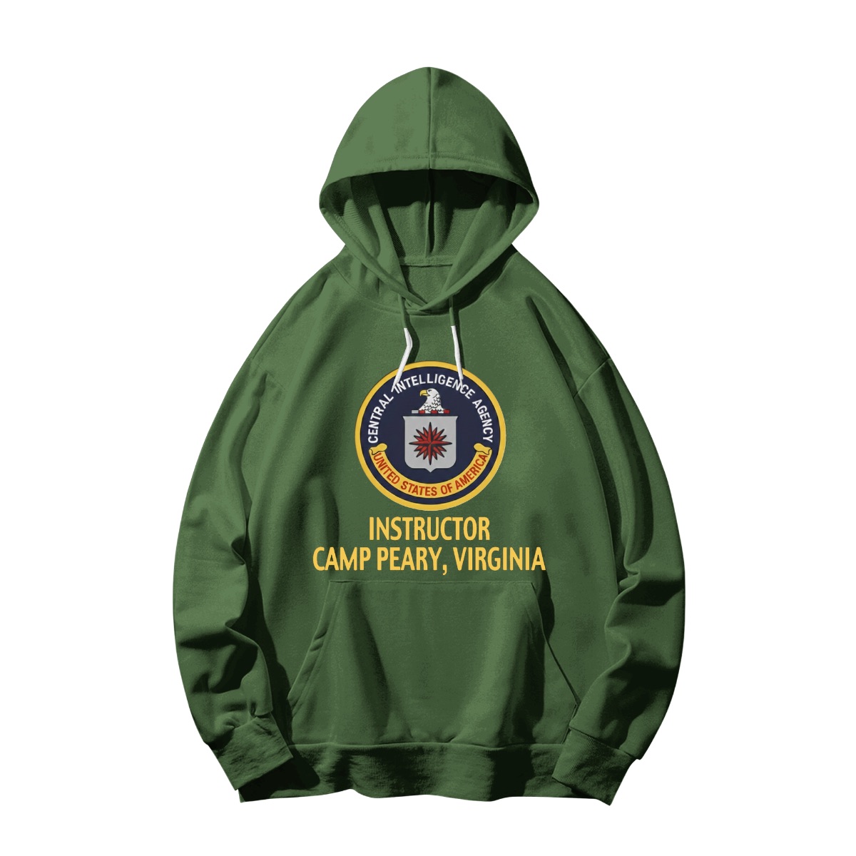 CIA Instructor Camp Peary Virginia Shirt - Central Intelligence Agency Military Style Graphic Tee - Sweatshirt - Green
