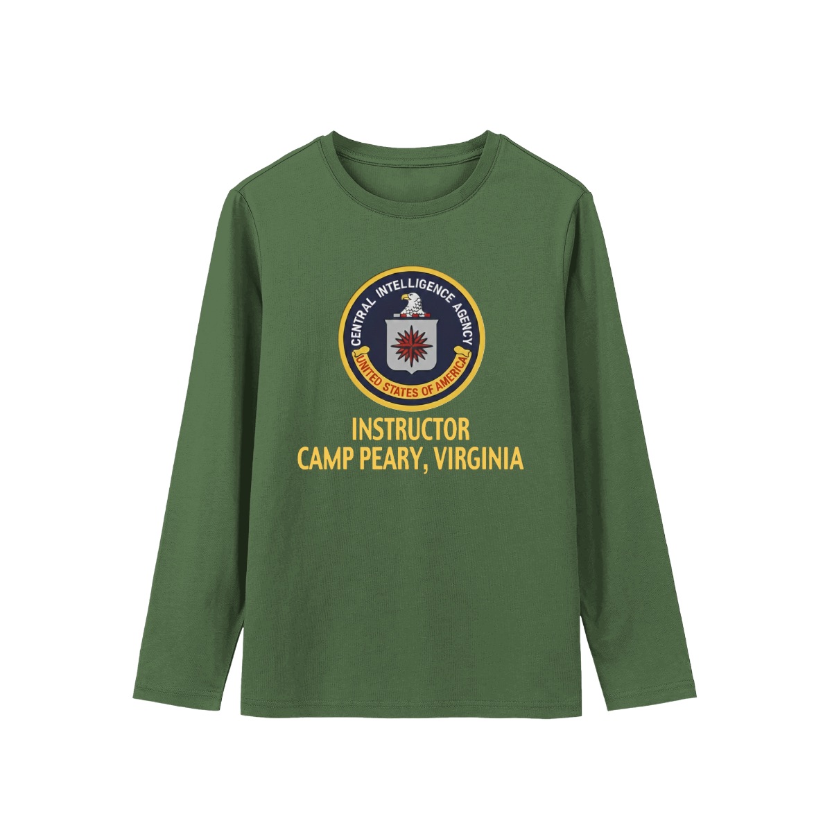 CIA Instructor Camp Peary Virginia Shirt - Central Intelligence Agency Military Style Graphic Tee