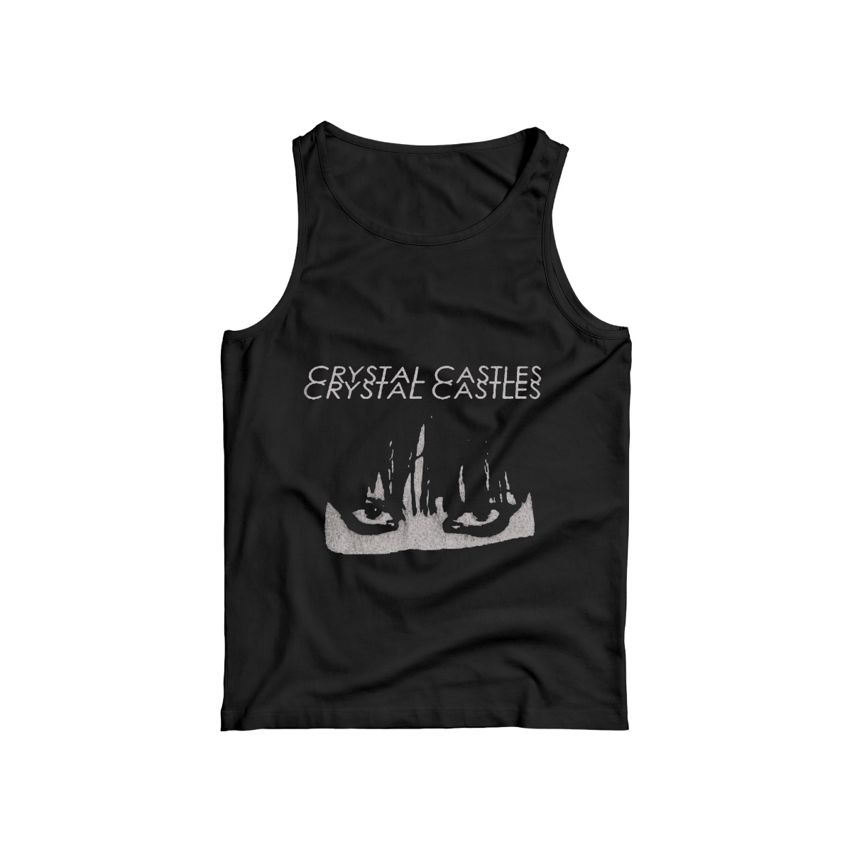 Crystal Castles Eyes Graphic T-Shirt | Dark Wave Electro Band Merch | Alt Grunge Streetwear Tee
