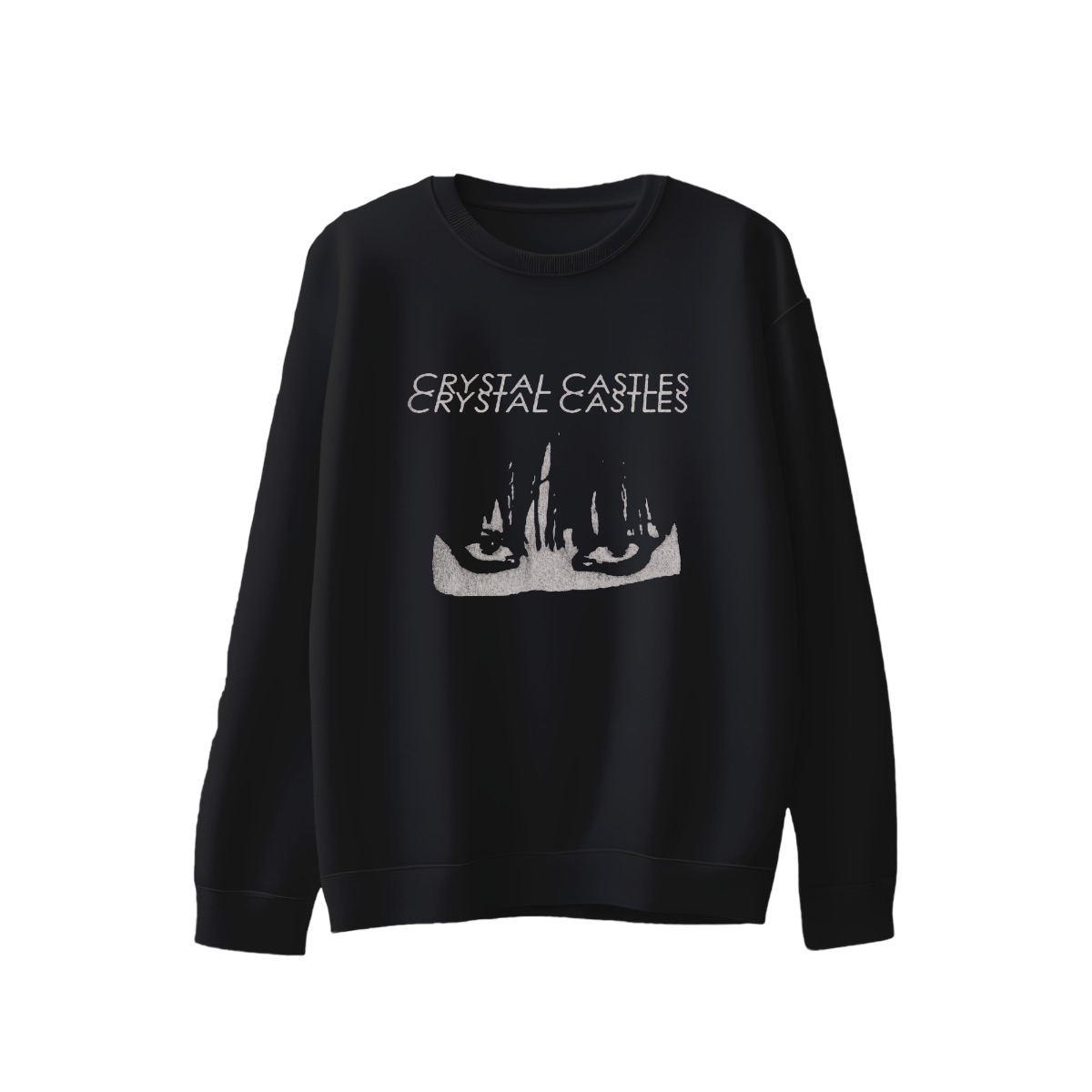 Crystal Castles Eyes Graphic T-Shirt | Dark Wave Electro Band Merch | Alt Grunge Streetwear Tee