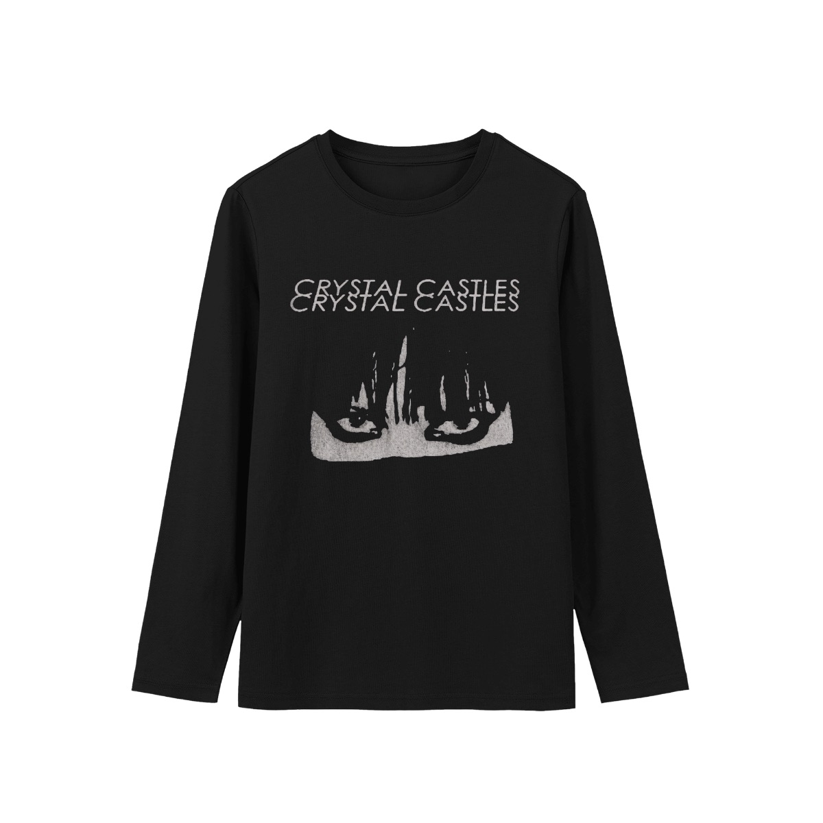 Crystal Castles Eyes Graphic T-Shirt | Dark Wave Electro Band Merch | Alt Grunge Streetwear Tee