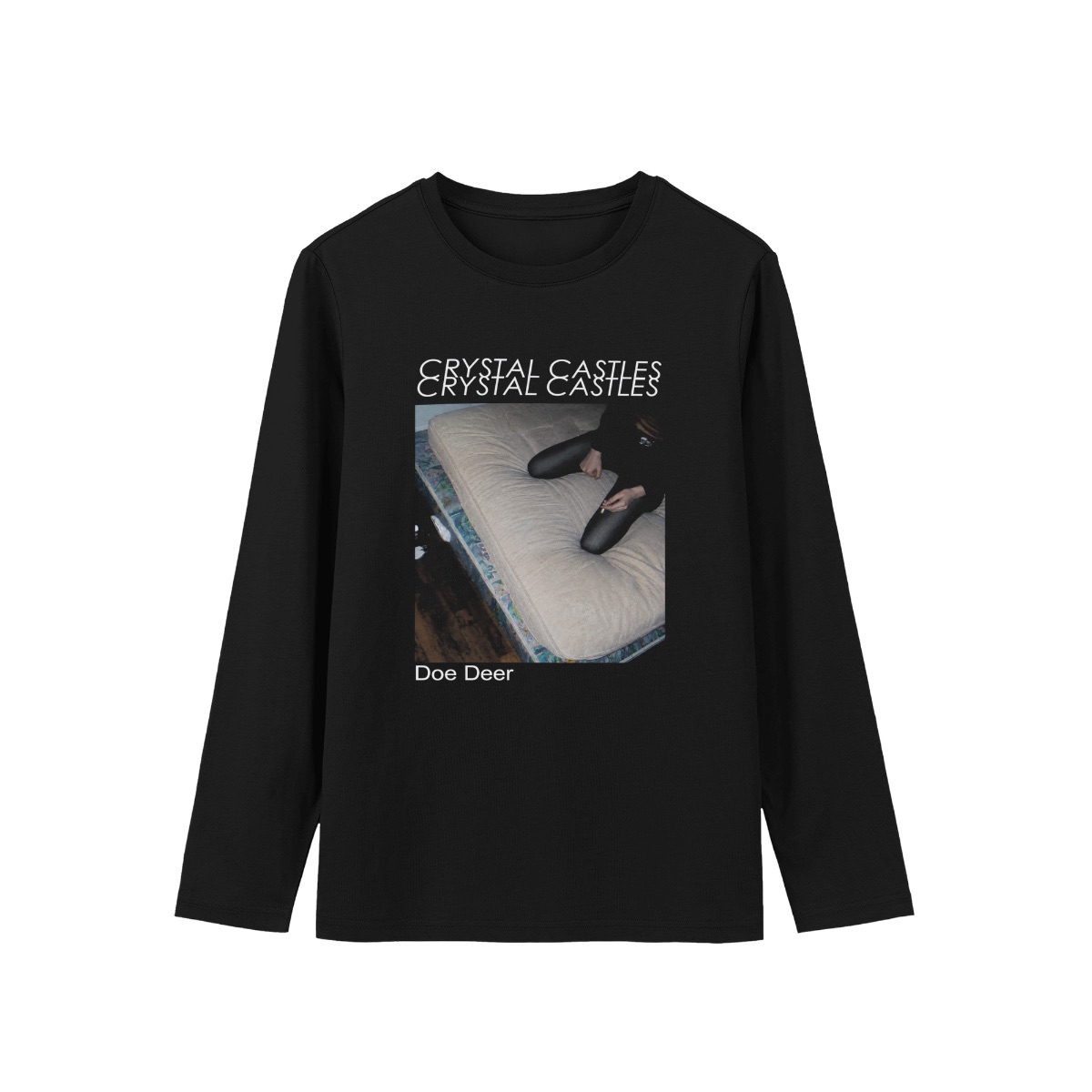 Crystal Castles Doe Deer EP T-Shirt | Electro Noise Synthpop Album Cover Tee | Y2K Indie Sleaze Merch