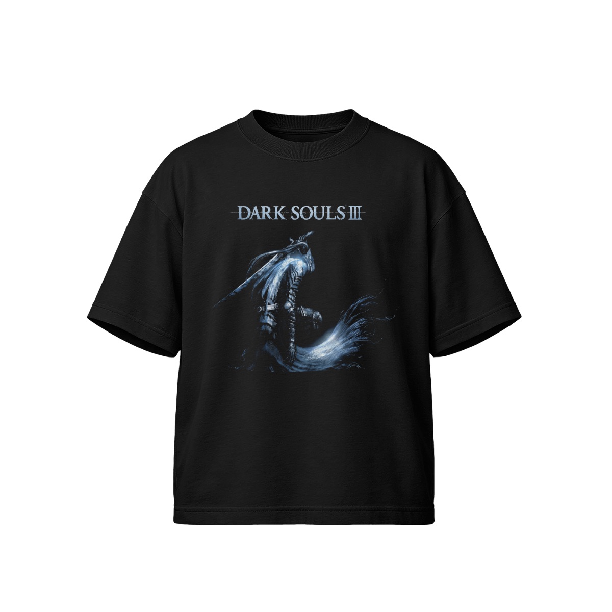 Dark Souls III Knight Graphic T-Shirt | Elden Ring Soulsborne Gaming Shirt | Dark Fantasy RPG Apparel