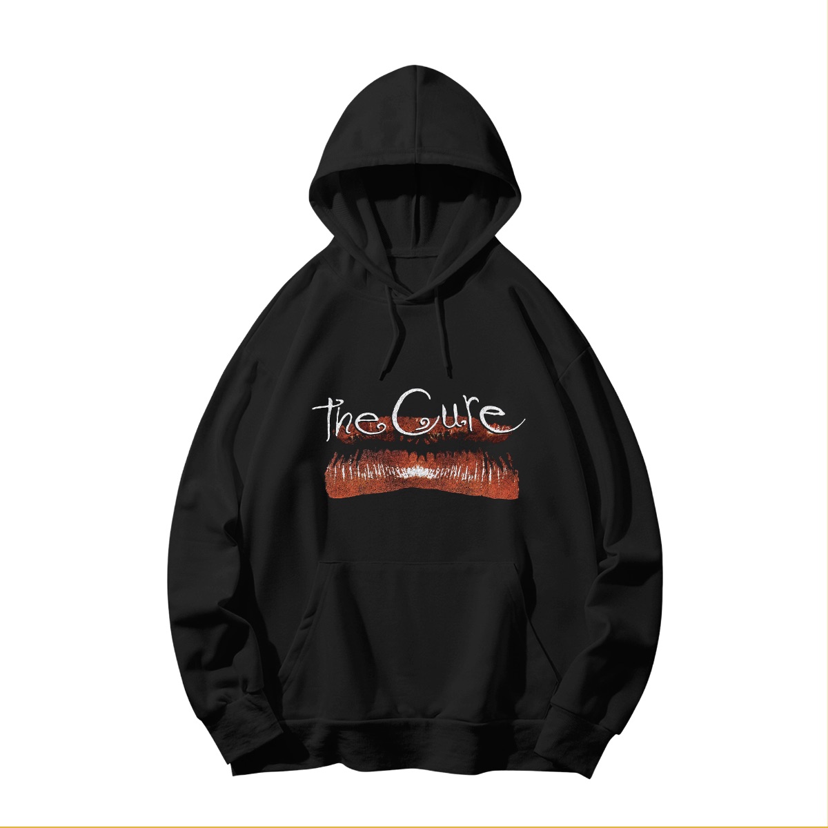 The Cure Kiss Me Album Cover T-Shirt | Vintage Goth Rock Band Merch | 80s Alt Music Graphic Tee - Short Sleeve T-Shirt - Black