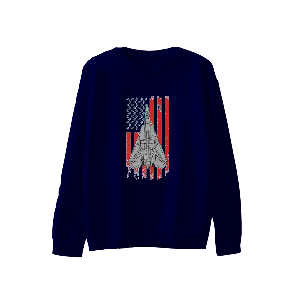 F-14 Tomcat Fighter Jet T-Shirt | Distressed American Flag Military Tee | Aviation Patriotic Graphic Shirt