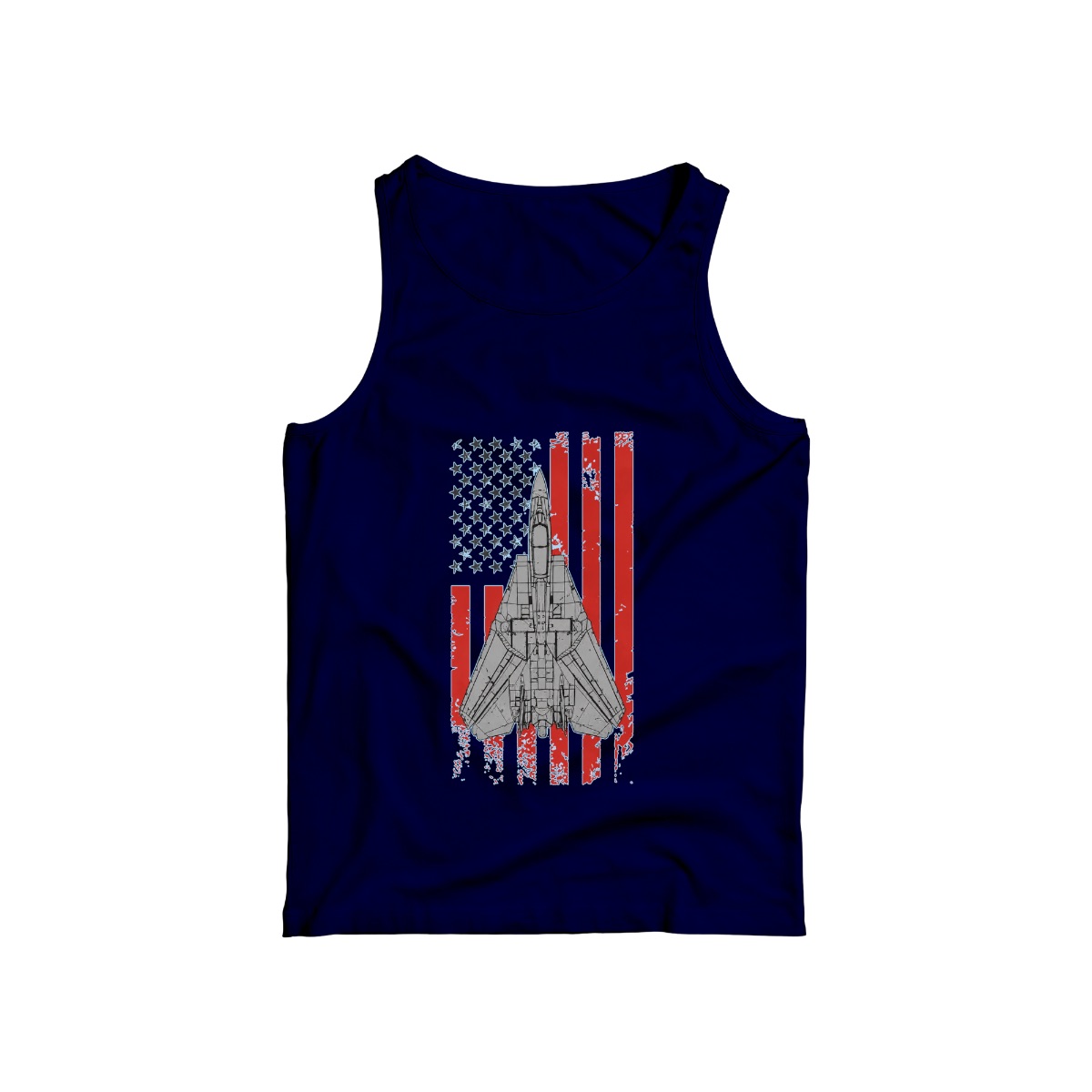 F-14 Tomcat Fighter Jet T-Shirt | Distressed American Flag Military Tee | Aviation Patriotic Graphic Shirt