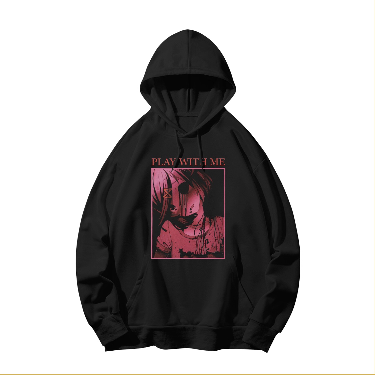 Doki Doki Literature Club Play With Me T-Shirt | DDLC Horror Anime Graphic Tee | Glitch Aesthetic Otaku Apparel