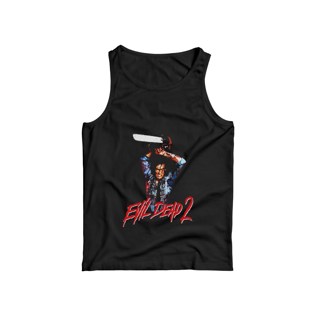 Evil Dead 2 Ash Williams Chainsaw T-Shirt | Cult Horror Movie Merch | Retro Splatter Gore Graphic Tee 