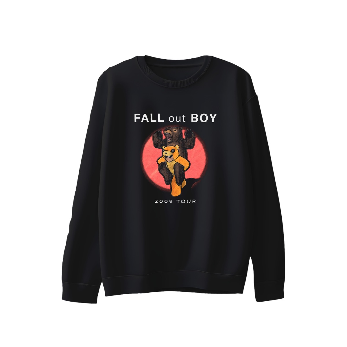 Fall Out Boy 2009 Tour T-Shirt | Bear Graphic Rock Band Merch | Vintage Alternative Pop Punk Tee