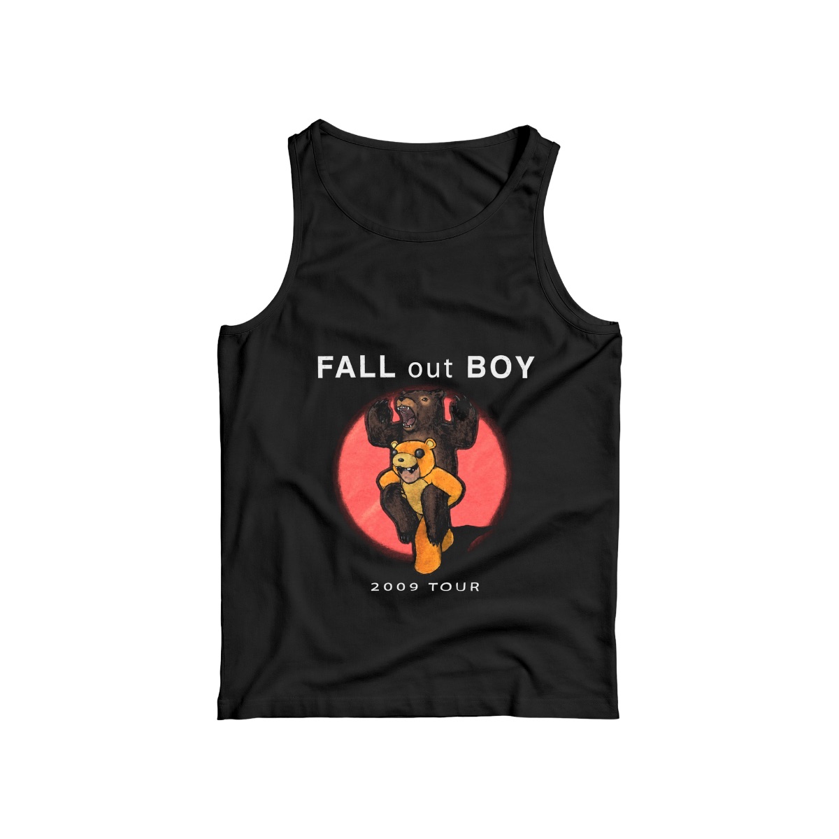 Fall Out Boy 2009 Tour T-Shirt | Bear Graphic Rock Band Merch | Vintage Alternative Pop Punk Tee