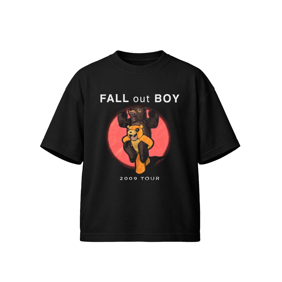 Fall Out Boy 2009 Tour T-Shirt | Bear Graphic Rock Band Merch | Vintage Alternative Pop Punk Tee