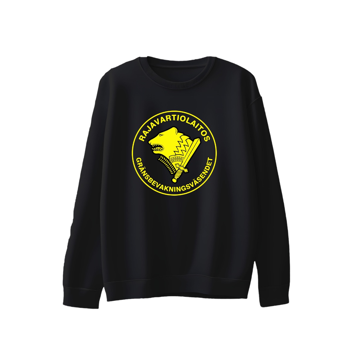 Rajavartiolaitos Finnish Border Guard T-Shirt | Military Bear & Sword Insignia Tee | Nordic Defense Merch