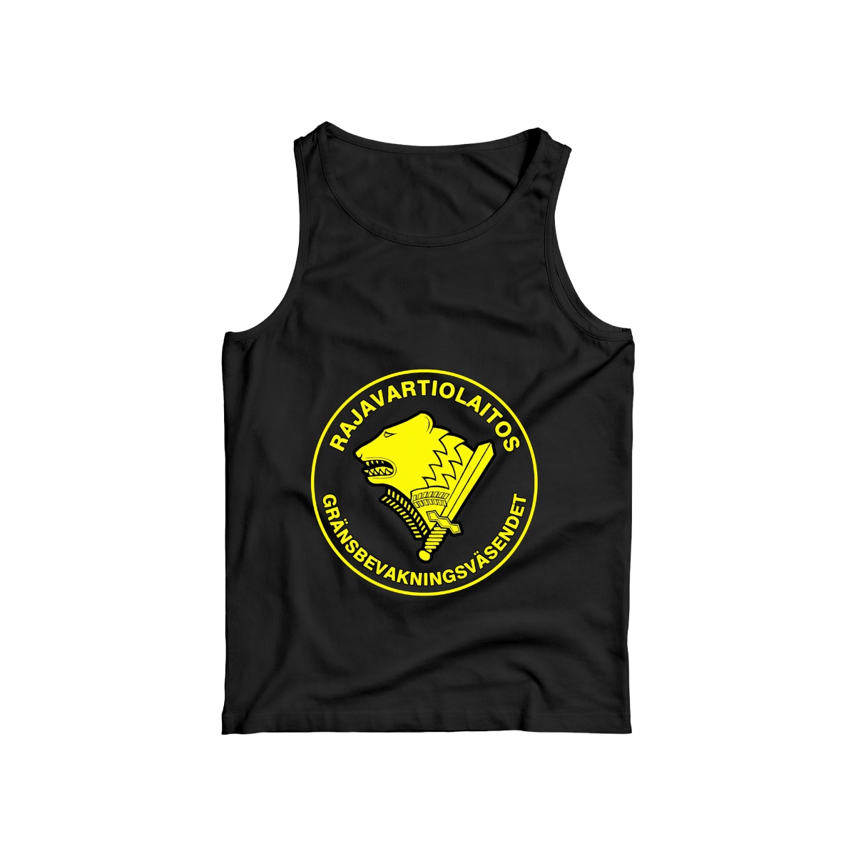 Rajavartiolaitos Finnish Border Guard T-Shirt | Military Bear & Sword Insignia Tee | Nordic Defense Merch