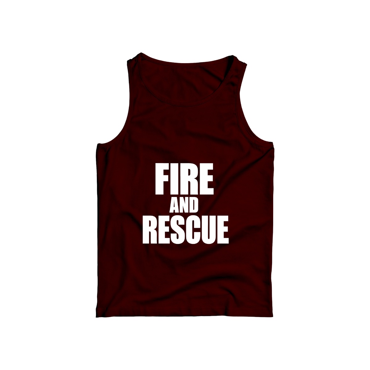 Fire and Rescue Bold Typography T-Shirt | First Responder Emergency Services Tee | Heavyweight Utility Shirt