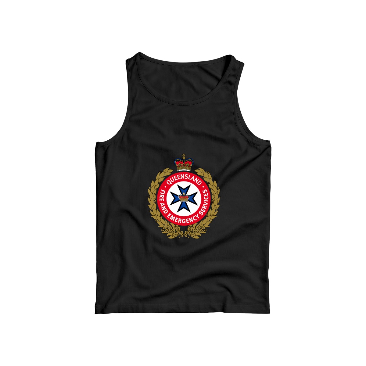 Queensland Fire and Emergency Services T-Shirt | QFES Official Emblem Tee | Australian Firefighter Merch
